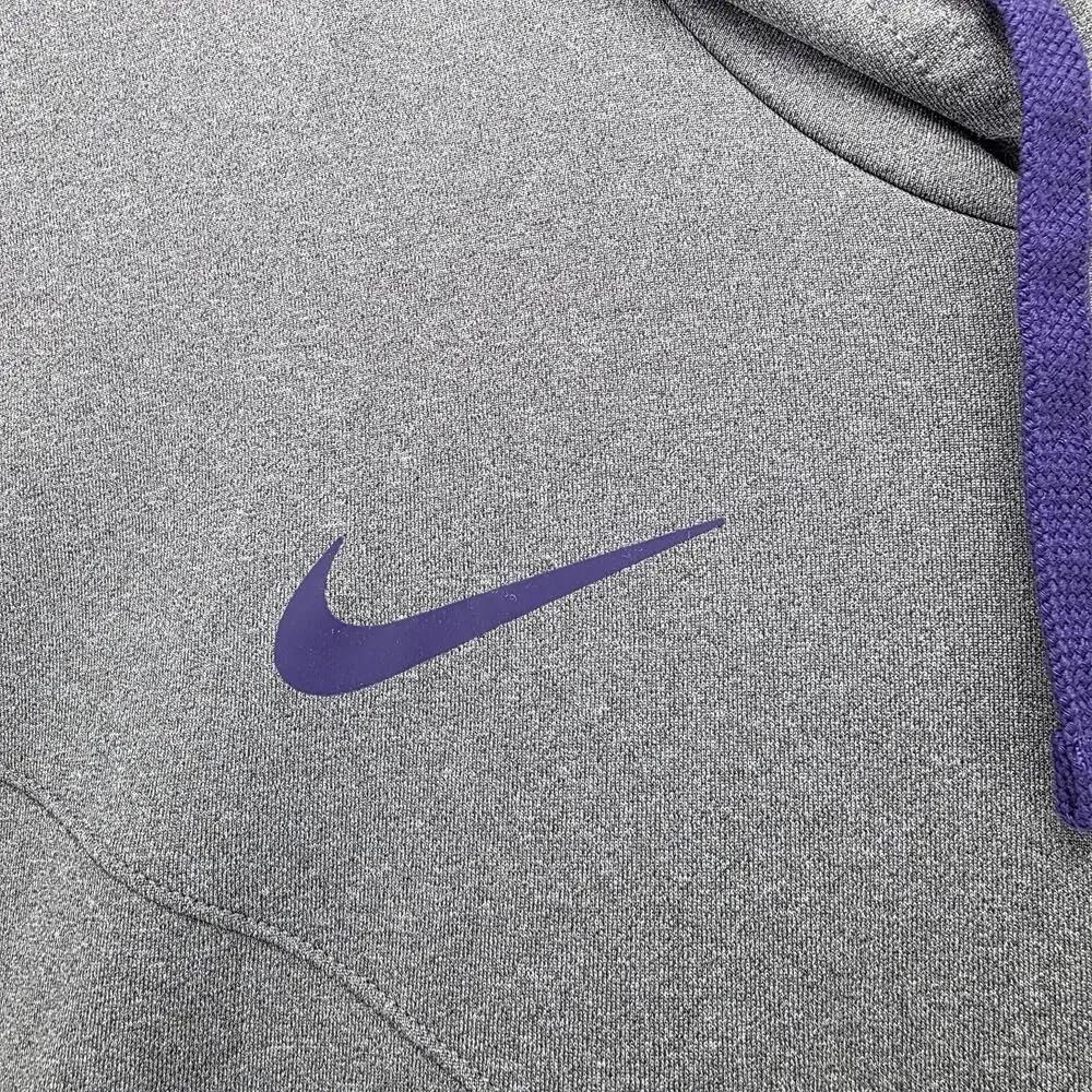 Kansas State Wildcats Shirt Hoodie Mens M Gray NCAA Football Dri-Fit Nike